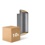 Mehrfachpackung 10x Nordlux Nico Wandleuchte Aluminium Anthrazit Up & Down | Geeignet für 2x GU10