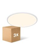 Mehrfachpackung 3x Nordlux LED-Deckenleuchte Oja 42 Weiß 19W 2100lm 120D - 830-840 CCT | Night Mode - IP20