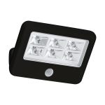 Eglo Wandleuchte Gavello Schwarz 840 Kaltweiß | IP54 - Bewegungssensor