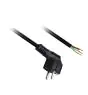Schuko Stromkabel Mit Gewinkelt Stecker 3x 0,75 5m Schwarz