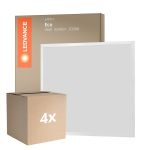 Lot 4x  Ledvance Panneau LED Eco 36W 3600lm 830 Blanc Chaud | 60x60cm - UGR <22