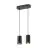 SLV Asto Aluminium Noir | Convient pour 2x GU10