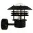 Nordlux Vejers Applique Murale Métal et Verre Noir | IP54 - Convient pour E27