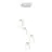 Emibig Suspension Luminaire Target Acier Blanc | Convient pour 4x E27 - Max 15W