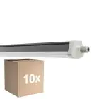 Lot 10x Ledvance Étanche Réglette Imperméable FLEX Câblage Traversant 42W 6800lm - | IP66 - Équivalent 2x58W